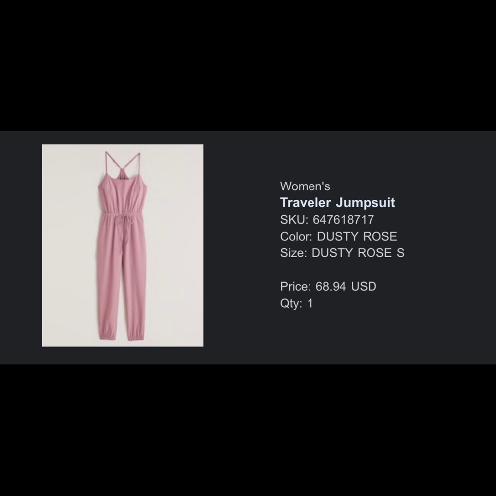 NEVER WORN * Abercrombie Traveler’s Jumpsuit